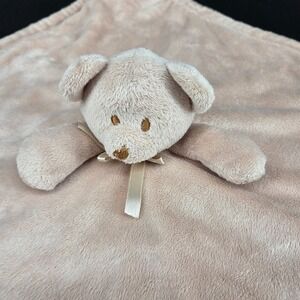 Blankets & Beyond Plush Baby Lovey Blanket Pink Teddy Bear Security